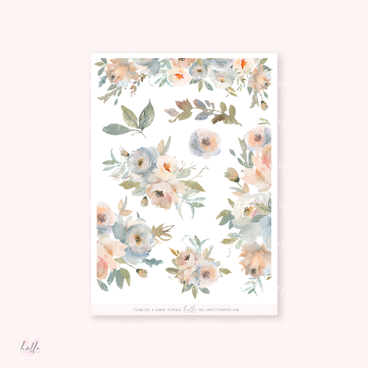 Flourish - Large Floral Deco Stickers