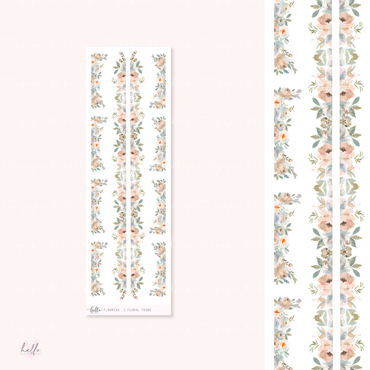 Floral trims |  Flourish - deco planner stickers