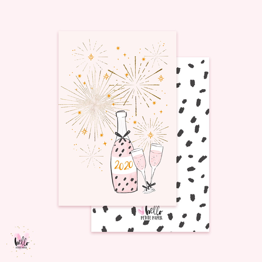 Happy New Year - Gold Foil Card