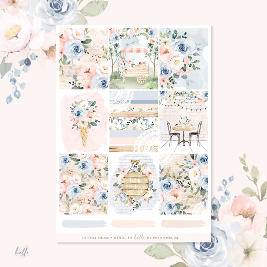 Ice-cream Parlour -  planner sticker kit