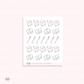 Doodle icons (JOURNALING) - planner stickers