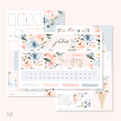 June Monthly Sticker Kit