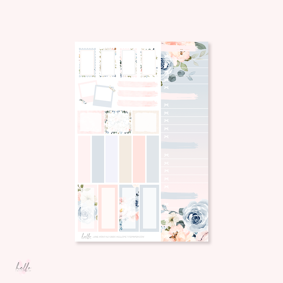 June Monthly Sticker Kit