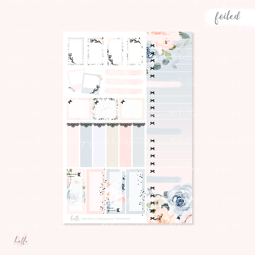 June Monthly Sticker Kit