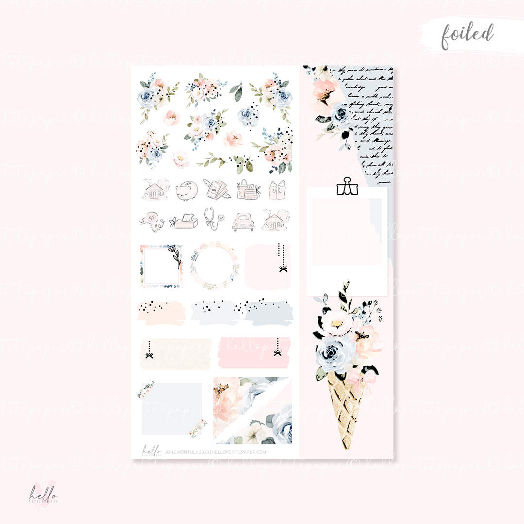 June Monthly Sticker Kit