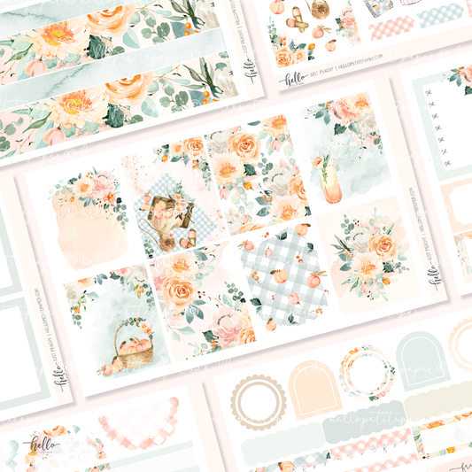 Just Peachy - sticker kit