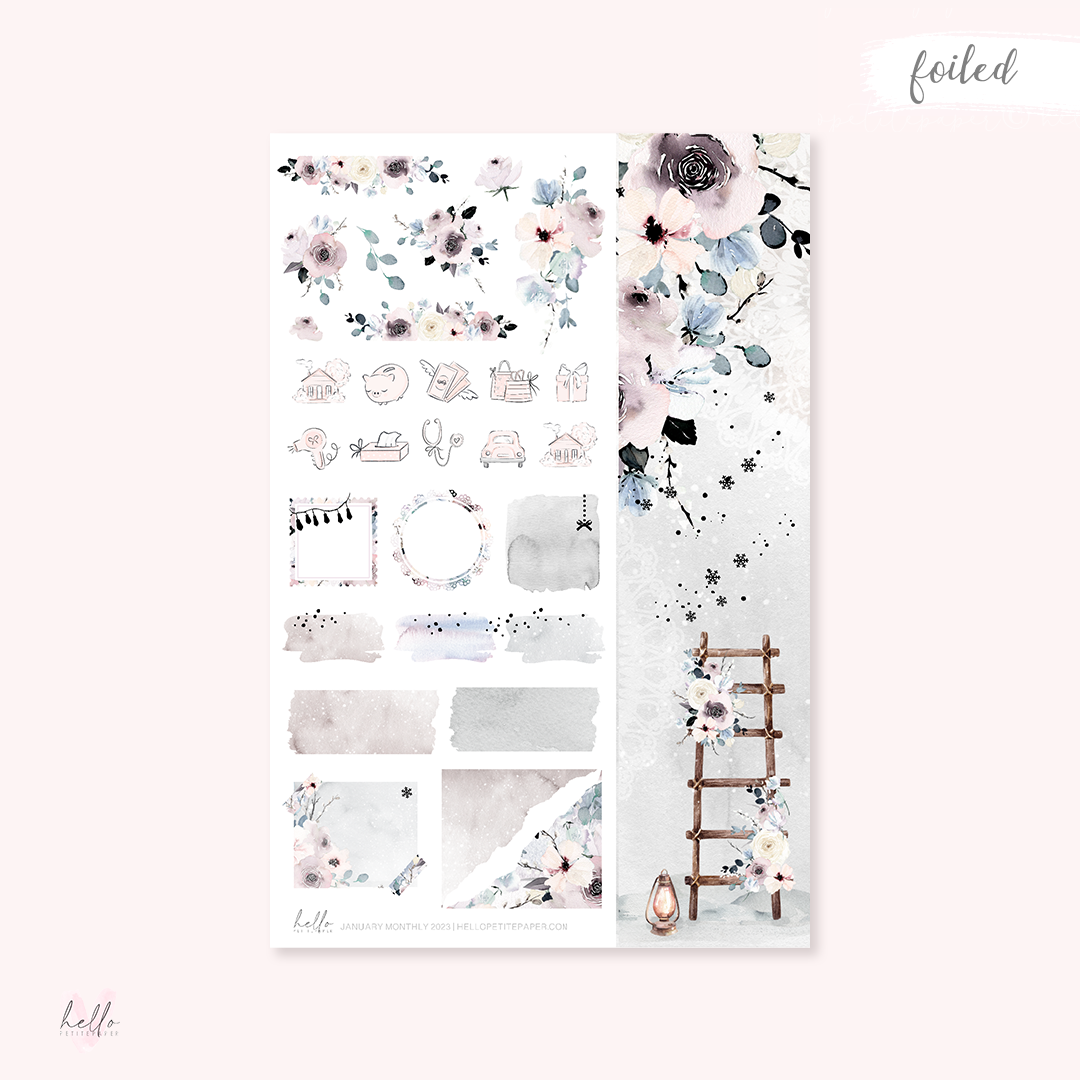 January Monthly Sticker Kit