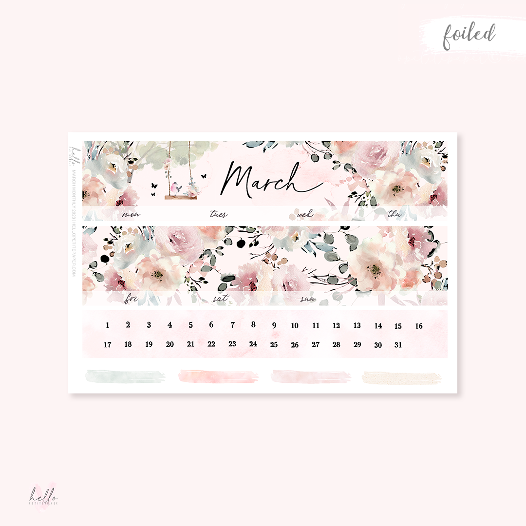 March Monthly Sticker Kit