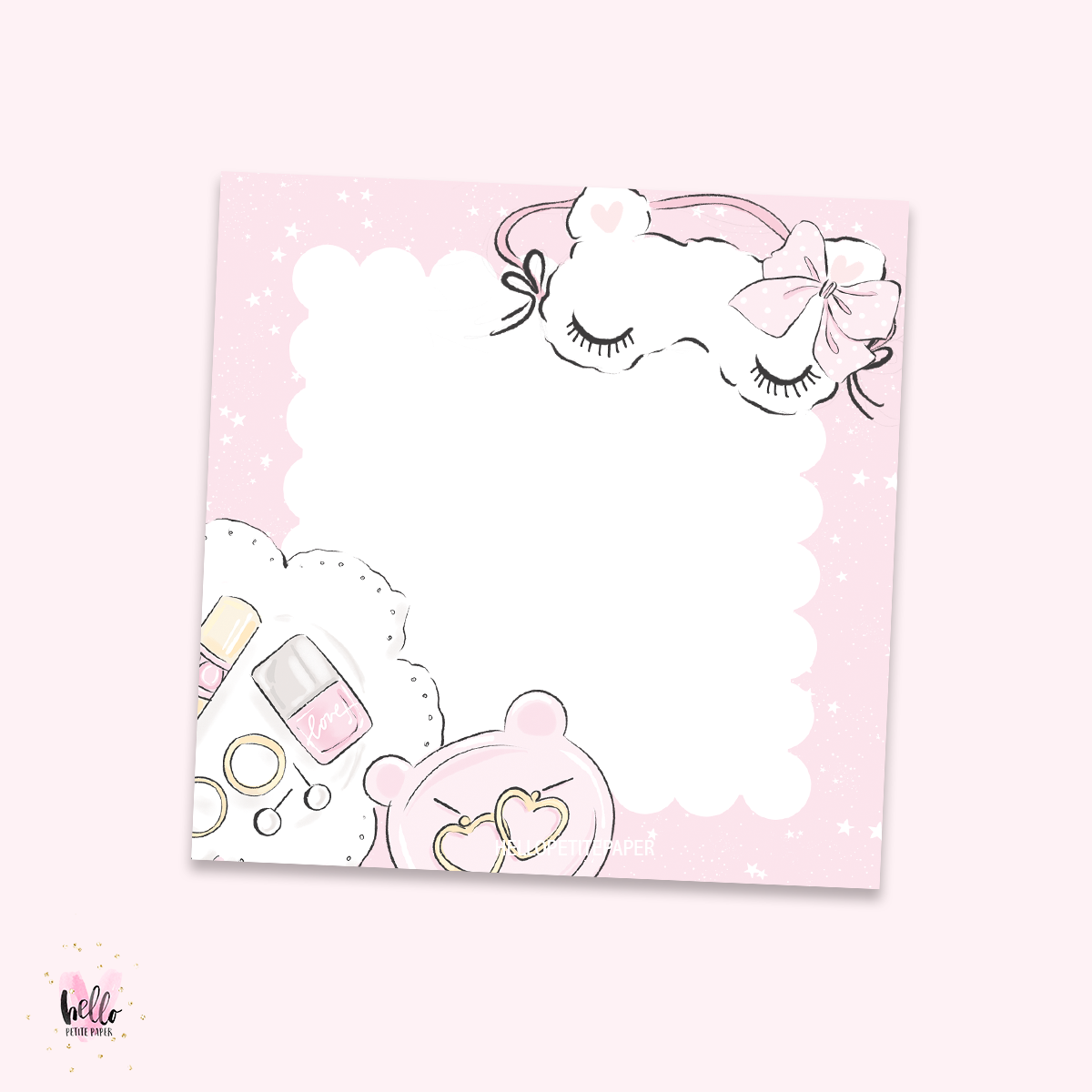 Square Notepad - Time for me time
