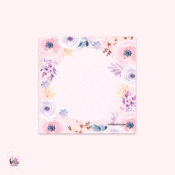 Square Notepad - Floral