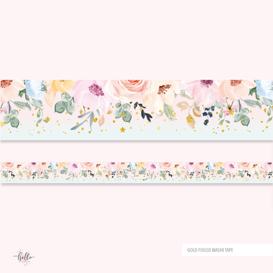 Spring Petite Box washi tape (1) - Gold Foil