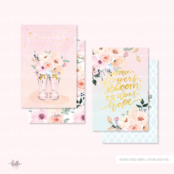 2 Gold Foil Cards - Spring Petite Box