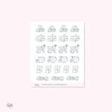 Doodle icons (PLAYTIME)  -  hand-drawn planner stickers