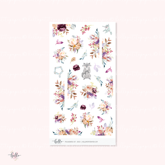 Pocahontas - Kit deco, planner stickers