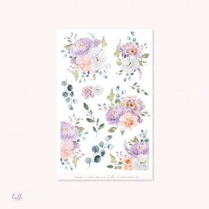 Provence - Large Floral Deco Stickers