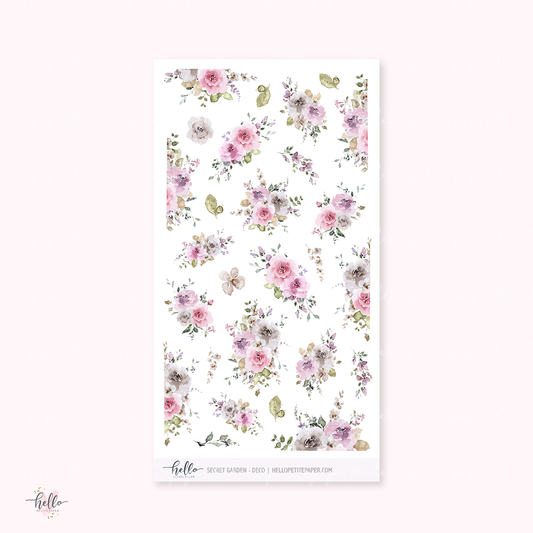 Secret Garden - Kit deco, planner stickers