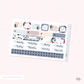 FOILED Snow White  - sticker kit (silver foil)