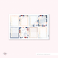 FOILED Snow White  - sticker kit (silver foil)