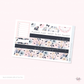 FOILED Tea Time  - sticker kit (silver foil)