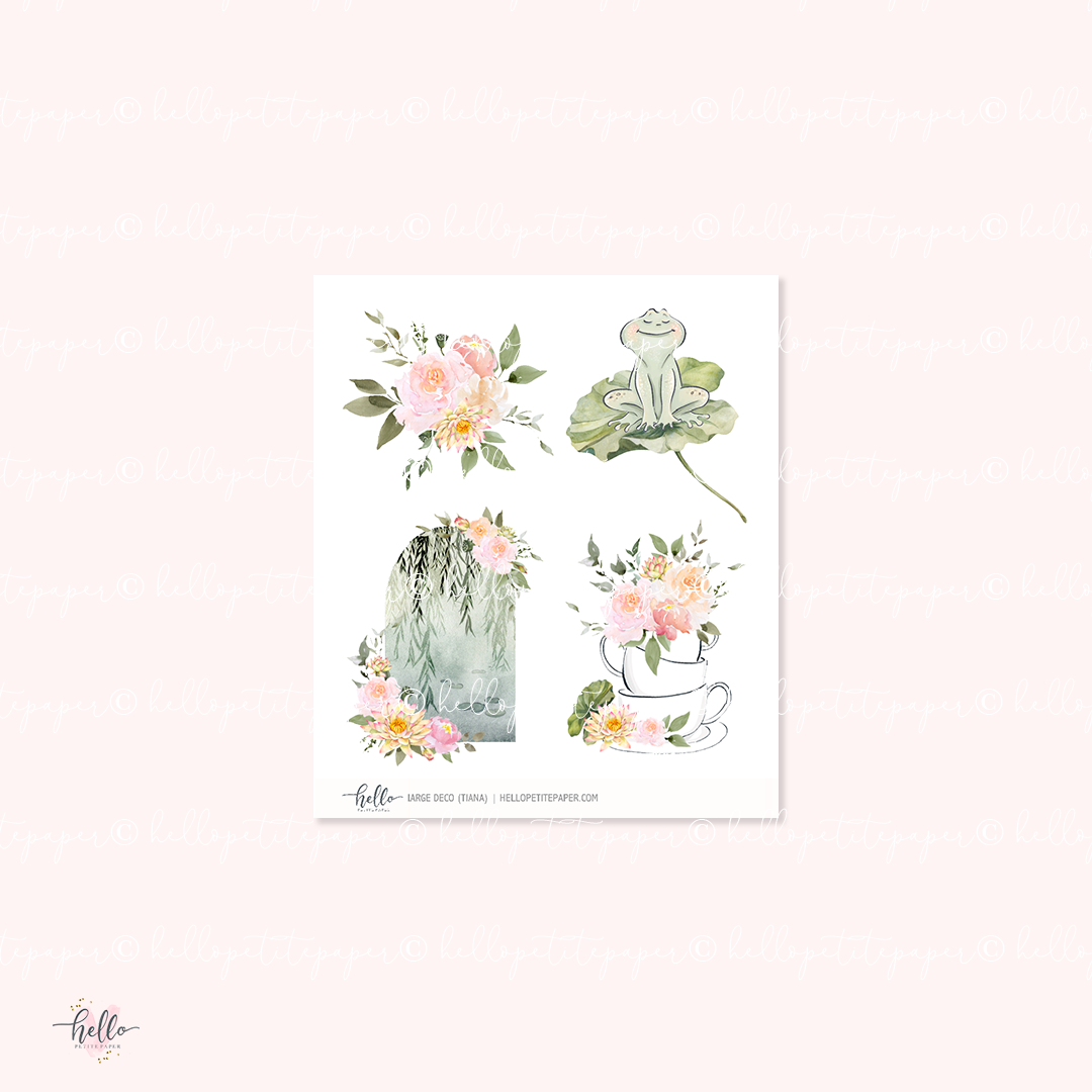 Tiana - Large deco, planner stickers