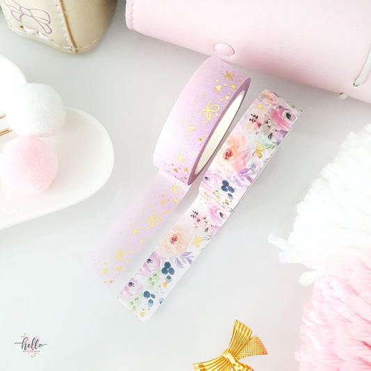 Grateful Heart Washi Tape SET | Exclusive Gold Foil Washi Tape  (2 tapes, set)