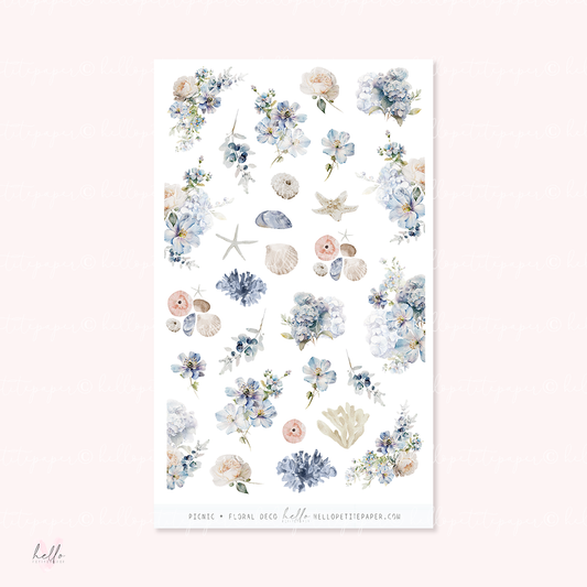 Waves  - Kit deco, planner stickers