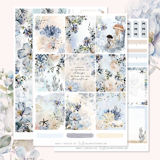 Waves - FOILED KIT - premium matte paper