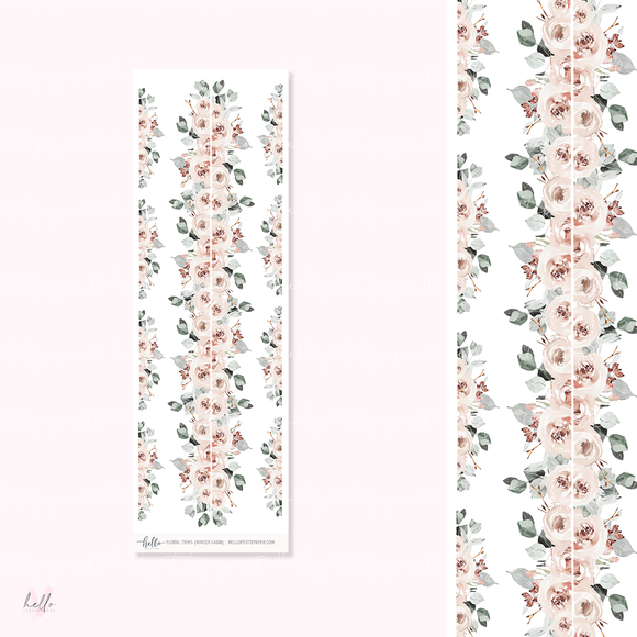 Floral trims |  Winter Cottage - deco planner stickers